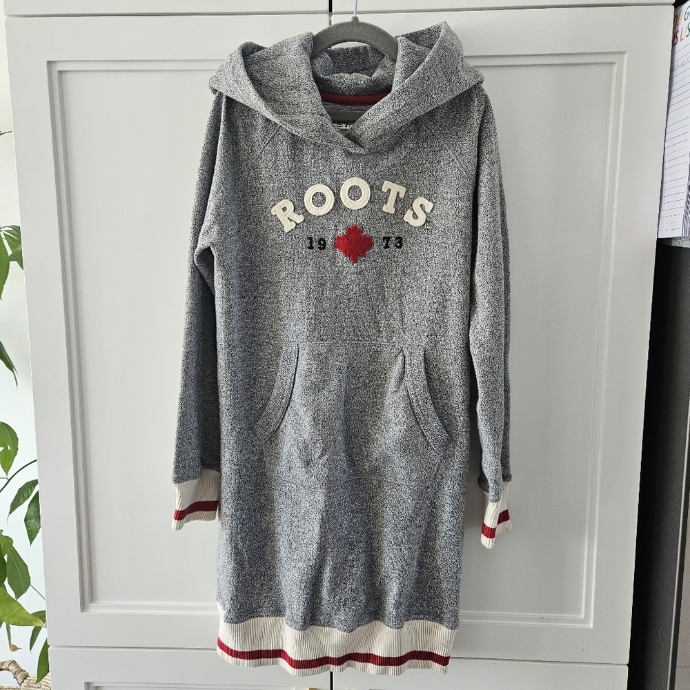 ROOTS | 7-8Y Girls Hooded Sweatshirt Dress